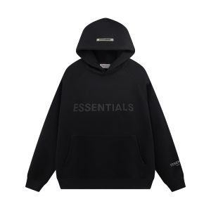 Black Essential Hoodie