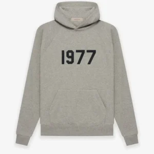 Grey 1977 Essentials Hoodie