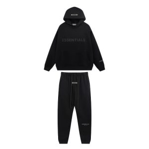 Essentials Jet Black Tracksuit