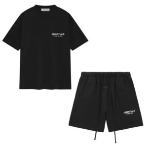 White Logo Essentials Short set