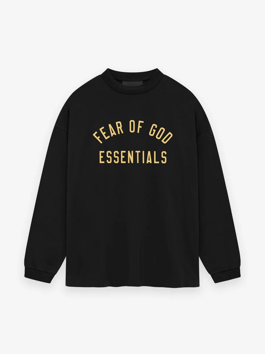 Fear Of God Essentials Yellow Logo Hoodie Fear Of God Essentials Yellow Logo Hoodie